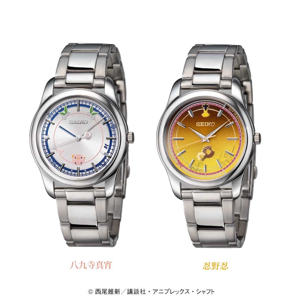 物語シリーズ】真宵＆忍デザインのSEIKOコラボ腕時計☆展示用スタンド