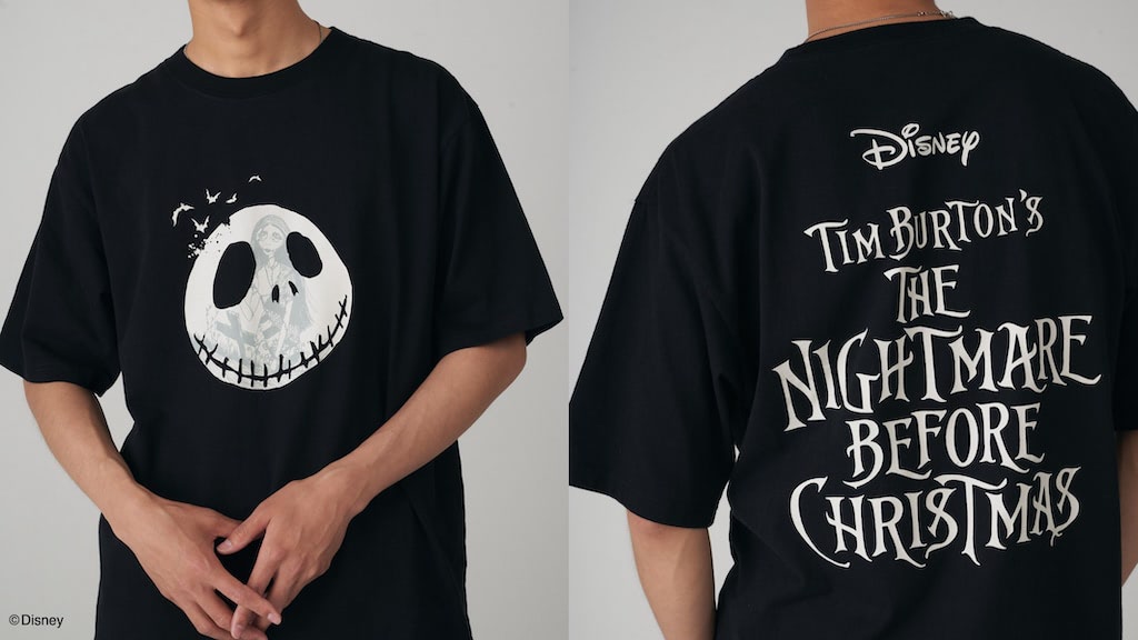 ナイトメア・ビフォア・クリスマス オーバーサイズTシャツ ナイトメアビフォアクリスマス Tシャツ XLサイズ 黒 映画Tシャツ