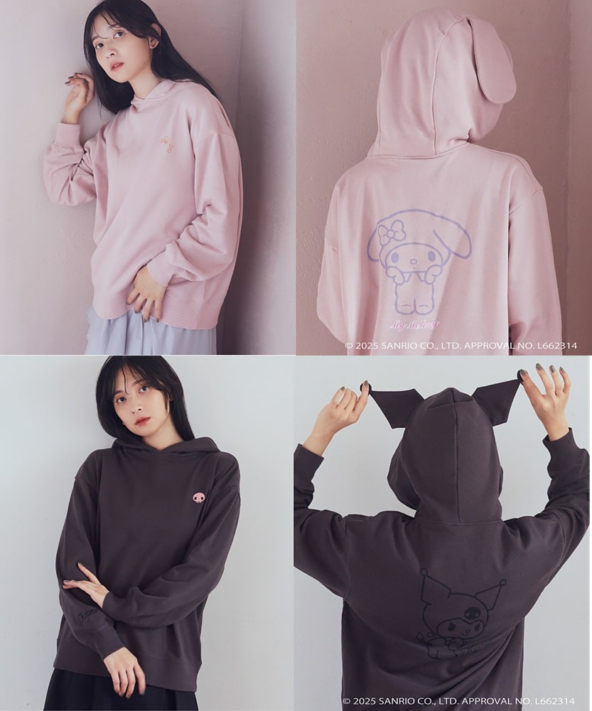 Muumi Rita クロミ マイメロ フード付きパーカー マイメロ パーカーが 
