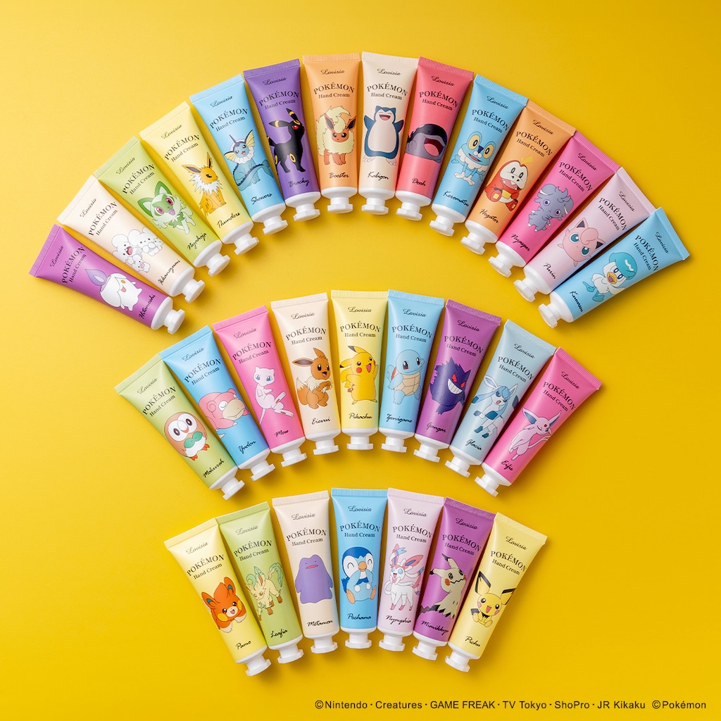 新品☆Lovisia ポケモン ハンドクリーム 14種セット ポケモン×Lovisia】人気ハンドクリームがリニューアル☆14種のポケモン