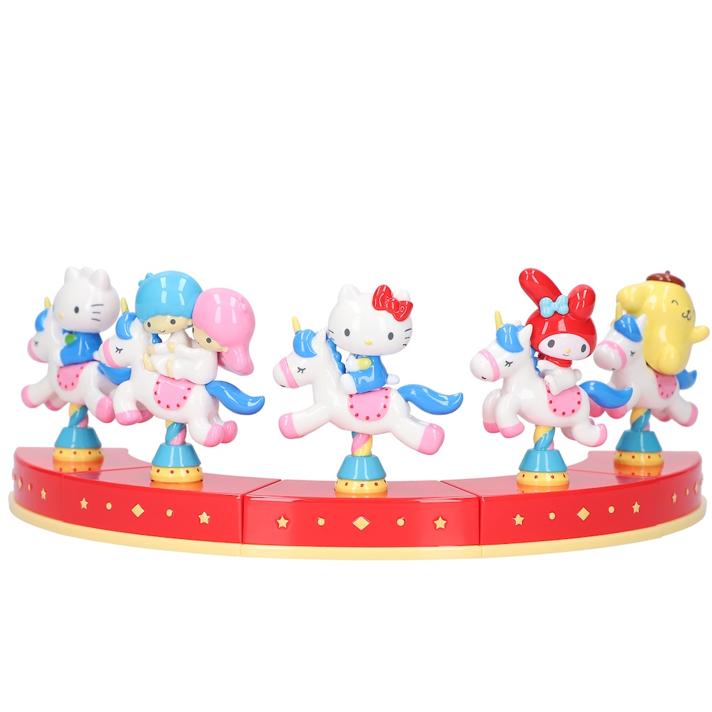 Shaky！ サンリオキャラクターズ メリーゴーランド」が、艶のある質感