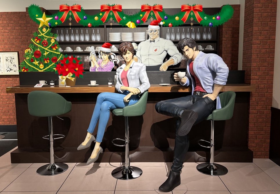 シティーハンター大原画展】喫茶キャッツアイコーナーがクリスマス仕様