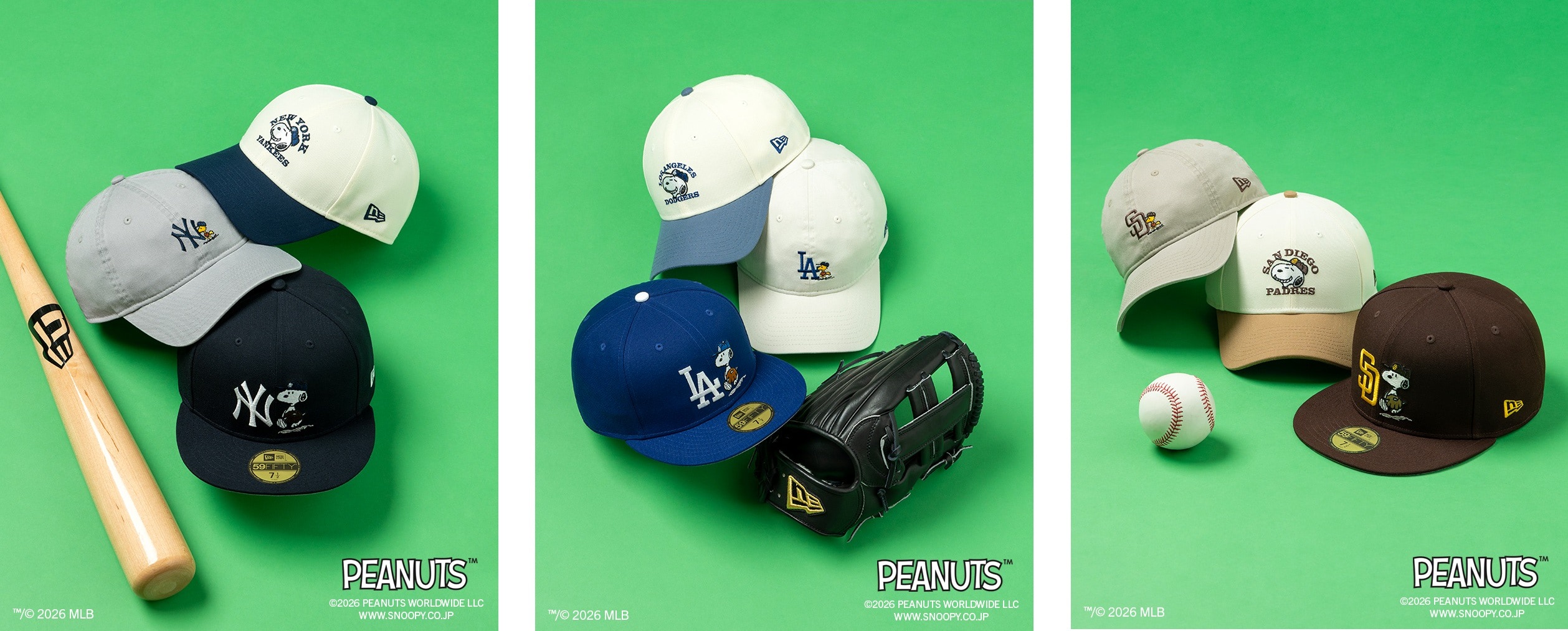 PEANUTS】MLB3チームをフィーチャーしたニューエラコラボアイテムが1