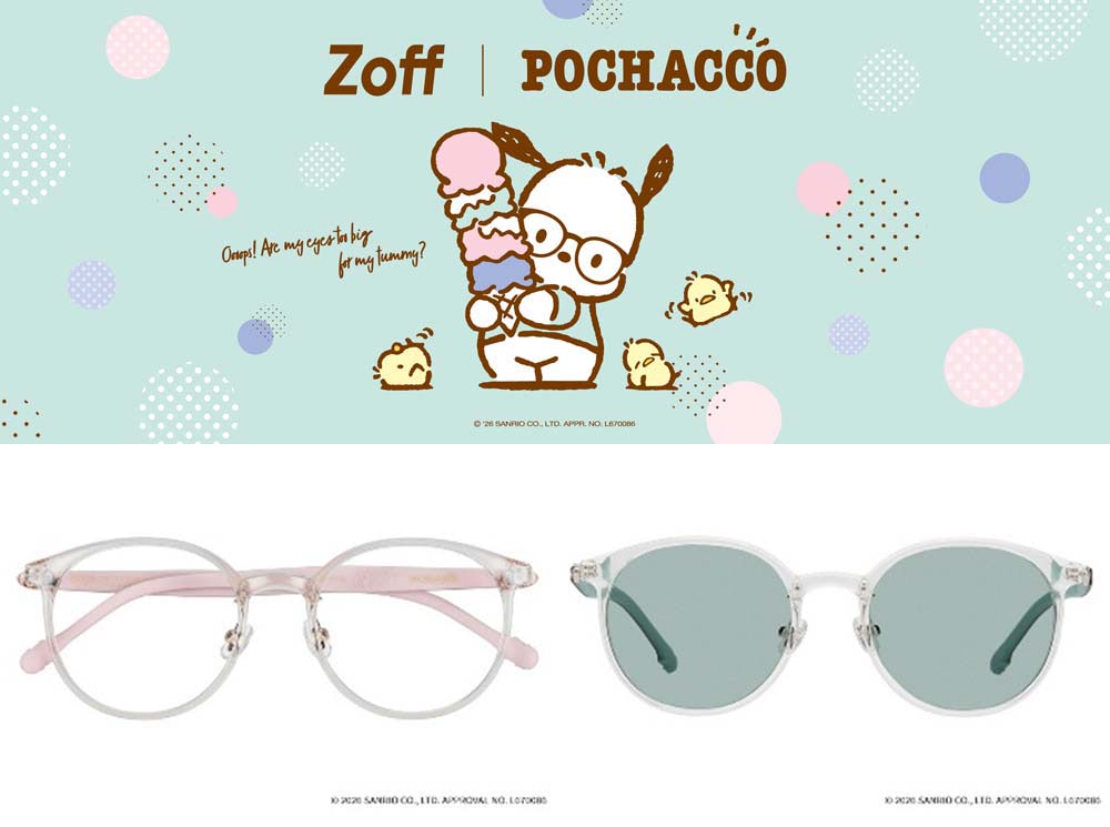 ポチャッコ】Zoffとコラボ！ Icecream Collectionは爽やかなカラーが