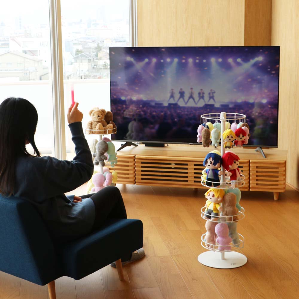 推し活】360°から愛られる！ ゆか置きタイプのぬいタワー