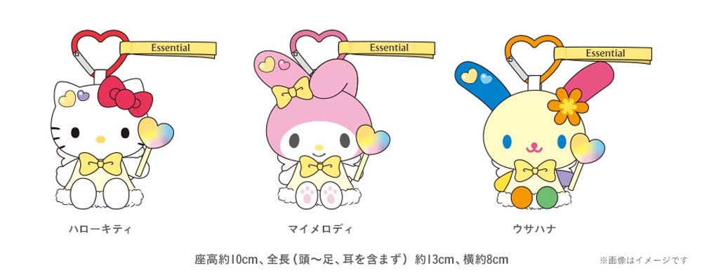 Essential Premium】天使姿のキティ・マイメロ・ウサハナがボトル
