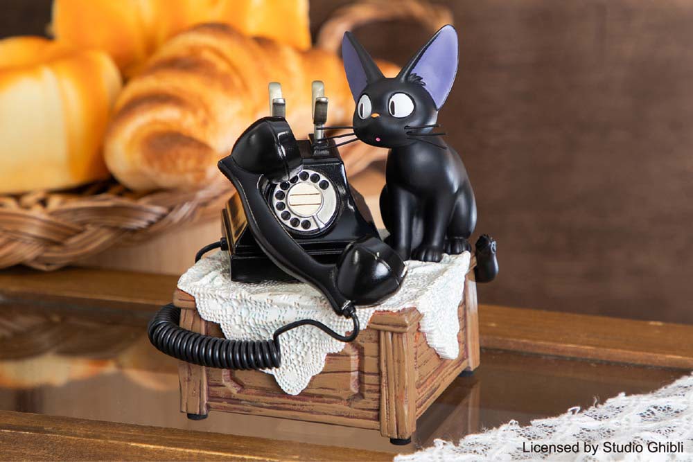 魔女の宅急便】グーチョキパン店の黒電話とジジがモチーフのオルゴール
