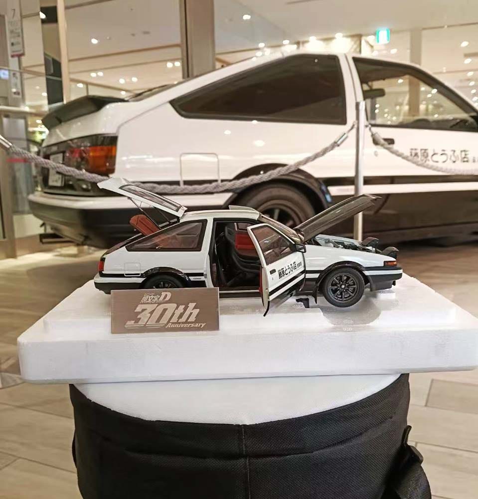 頭文字D】AE86の実車と1／18スケールモデルが高崎に集結