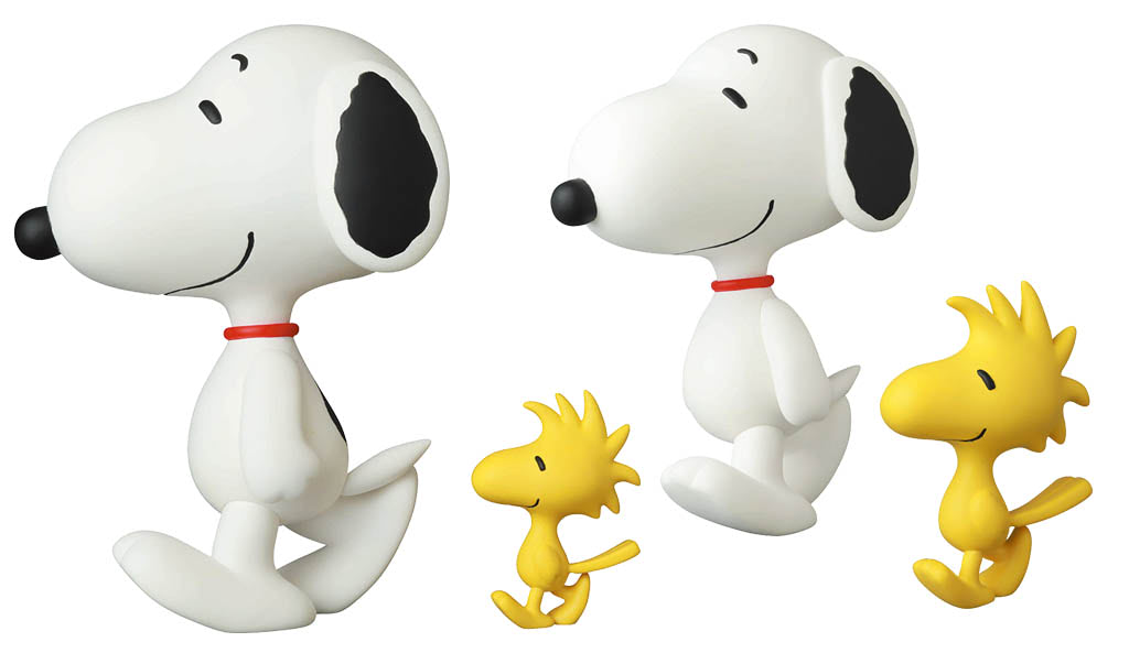 グッズなどでおなじみの姿のスヌーピー＆ウッドストックを立体化
