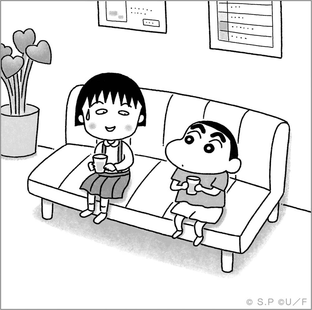 ちびまる子ちゃん×クレヨンしんちゃん】それぞれ漫画で