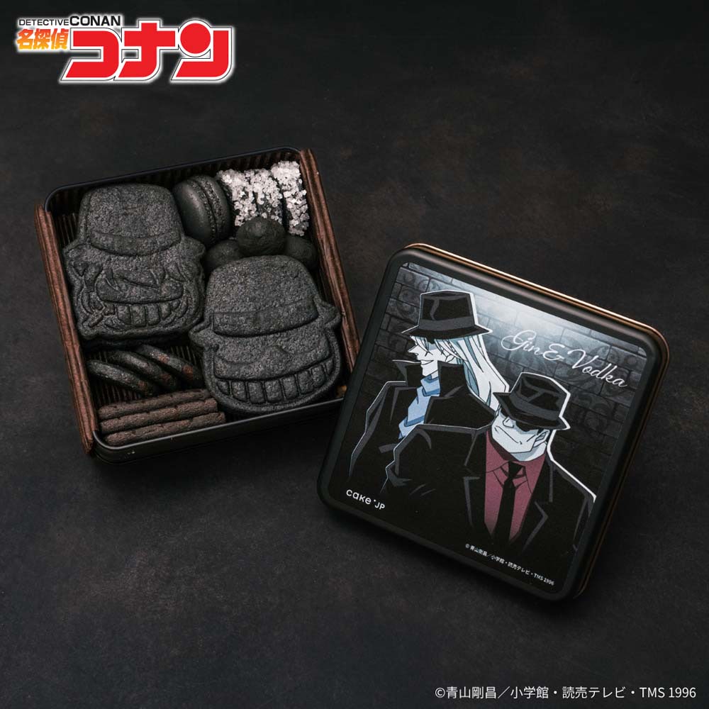名探偵コナン】黒ずくめの組織がスイーツに！ 黒ずくめのクッキー缶
