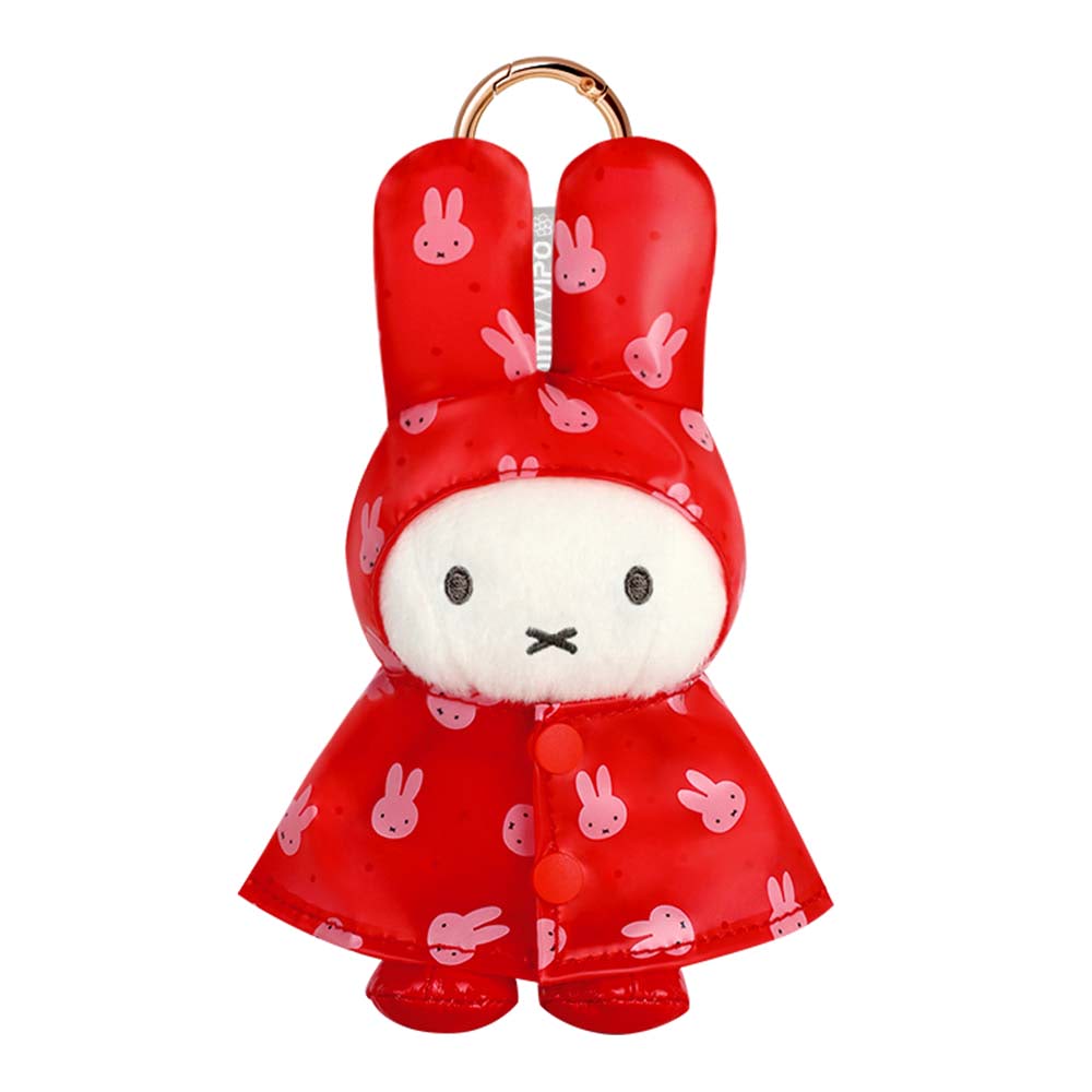 ミッフィー miffy vipo レインコート キーチェーン マスコット ミッフィー】レインコート姿のミッフィーとメラニーは着せ替えもできる